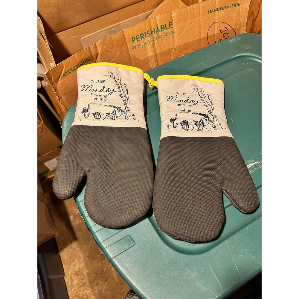 Disney Winnie the Pooh Eeyore Oven Mitts NWOT